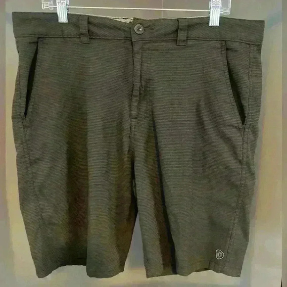 Men’s Hang Ten Quick Dry Shorts‎ Size 36 Black Striped - Picture 5 of 11